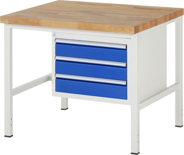 Etabli RAU série 8000 - modèle 8127, L1000 x P900 x H840-1040 mm, base système L995 x P850 x H800-1000 mm, 03-8127A1-109B4H.11