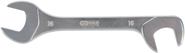 KS Tools clé à fourche double, 20°+ 80° 16mm longueur 140mm, 517.1791