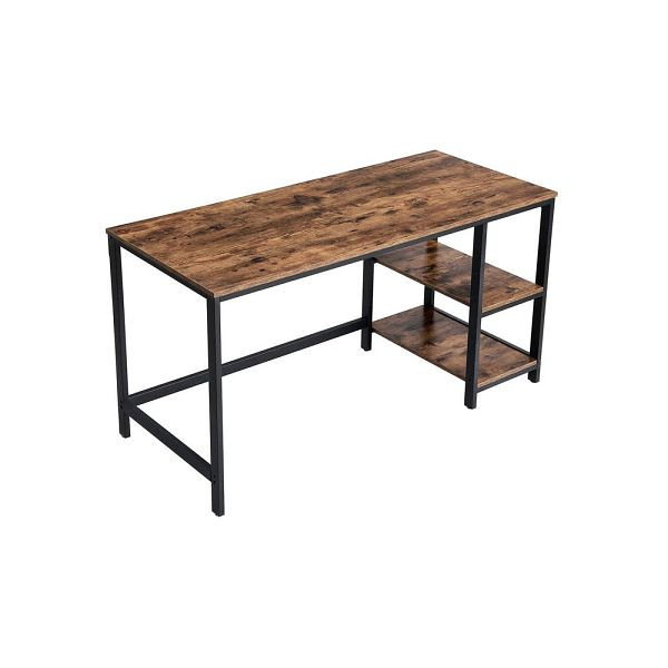 Bureau VASAGLE vintage marron-noir, LWD55X