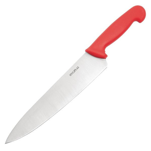 Couteau de chef Hygiplas 25cm rouge, C886