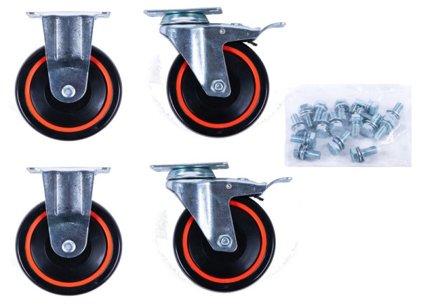 Jeu de rouleaux KS Tools 2 x rouleaux pivotants + 2 x galets de roulement, 826.0007-R014P