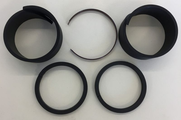Segments d'usure de piston ELMAG pour unité, type VB3/OL (PL 'MEDICAL'), 2 pièces de chacun CODE: 11200160, 37604280, 31208820, 9101081