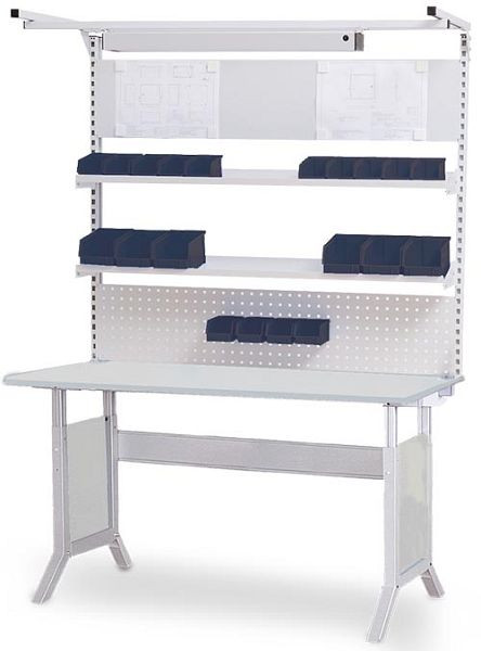 Table de travail Bedrunka+Hirth avec verrouillage par pince avec structure multi-parois, dimensions en mm (LxP) : 1500 x 750, E07.75.KLMW