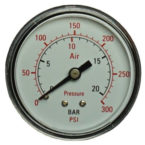 Manomètre AEROTEC 20 bar 50 mm - 1/4 pouce AG arrière, 9414582