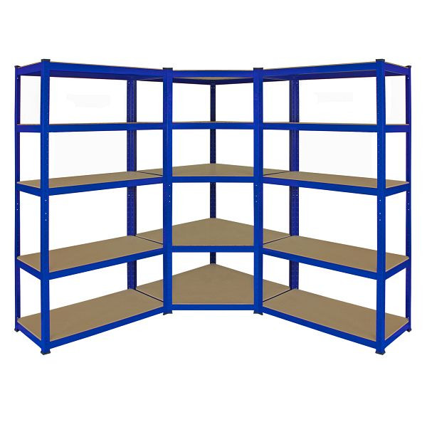 Monster Racking Z-Rax 90 cm étagère d'angle + 2x Z-Rax 90 cm, bleu, 20005