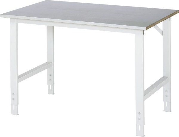 Table de travail RAU série Tom (table de base), L1250 x P800 x H760-1080 mm, 06-625ES80-12.12