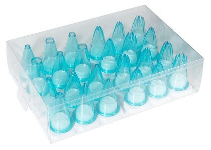 Douilles pour poches à douille Contacto, jeu de 24 pièces en polycarbonate, 1731/024