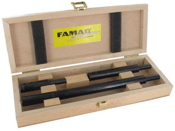 Rallonge Famag, 3 pièces dans un coffret en bois, GL 80, 125, 250 mm, exécution: 3 pièces dans une boîte en bois IØ 10 mm, GL 80, 125, 250 mm, 1639.503.00