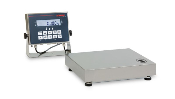 Balance de table Soehnle standard étalonnable, avec borne 3010, deux plages, charge maximale : 1,5/3 kg, incrément de chiffres : 0,5/1 g, 310 x 275 mm, 7390.01.110