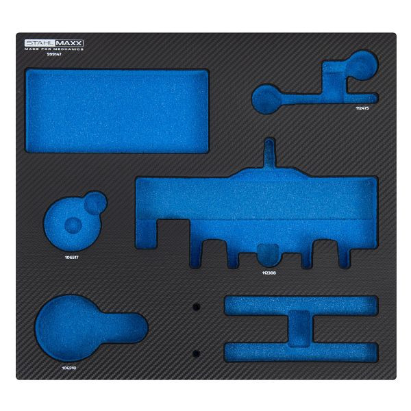 Insert en mousse Stahlmaxx 2/3 pour Porsche, 999147, XXL-999147S