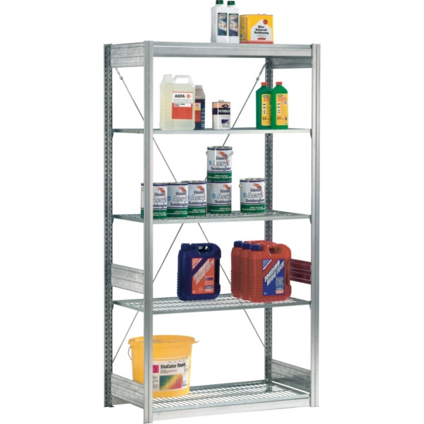 Étagère grillagée BITO 100kg 1999x996x524 champ de base galvanisé/en vrac FP, 53059