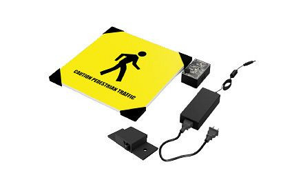 Combo interrupteur de porte Ergomat Kinetic Ergo & panneau LED 60 cm, ERGO-KSD-combo 60-D