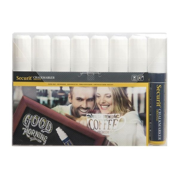 Crayons craies Securit 15mm blanc, GF260