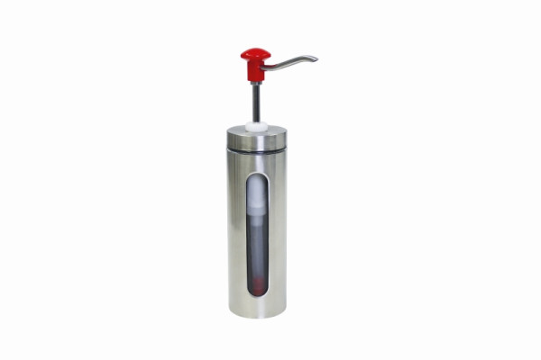 Distributeur doseur Schneider rond avec fenêtre de visualisation, contenu 2 litres, hauteur : 455 mm x Ø100 mm, 152430