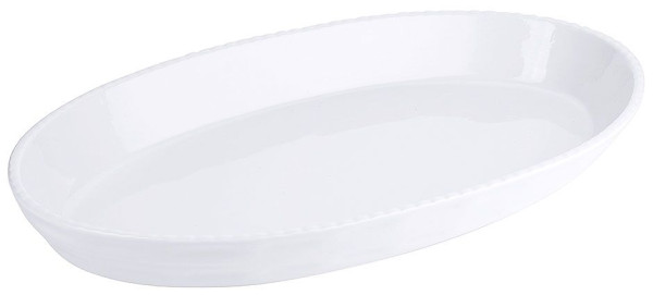 Plat à pâtisserie Contacto en porcelaine blanche, 42,0 x 25,5 x H5,0 cm, 2755/420