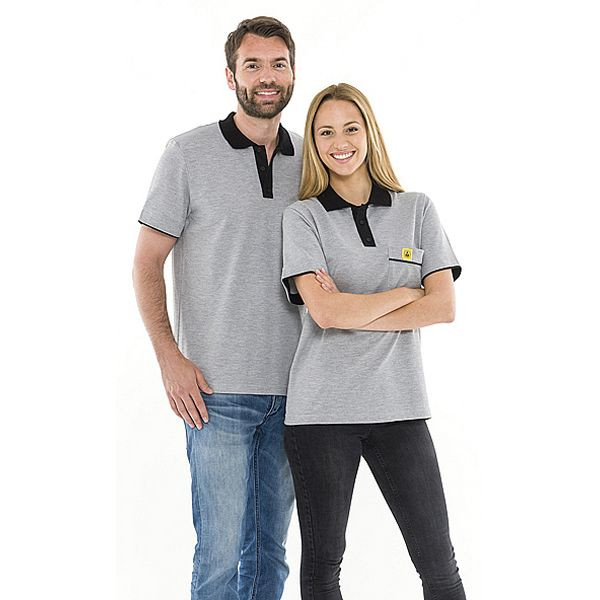 Polo SafeGuard ESD gris clair, 210 g/m² taille M, DSWL31920