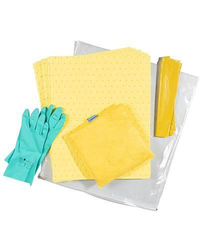 Kit d'urgence de liant DENSORB dans un sac de transport avec tapis et coussins, spécial, 282-157