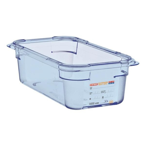 Araven GN1 / 4 Bac alimentaire ABS bleu 100mm, GP575