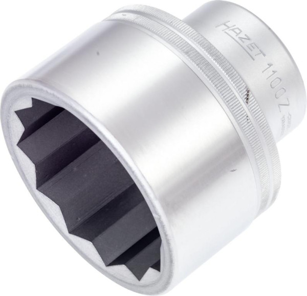 Embout pour clé à douille Hazet, double hexagonal, carré creux 25 mm (1 pouce), profil externe double hexagonal, 70 mm, 1100Z-70