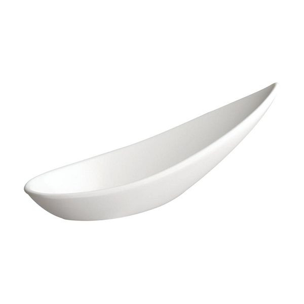 Cuillère à manger pour les doigts APS -FRIENDLY-11 x 4,5 cm, hauteur : 4 cm PET, blanc, paquet de 12, 79012