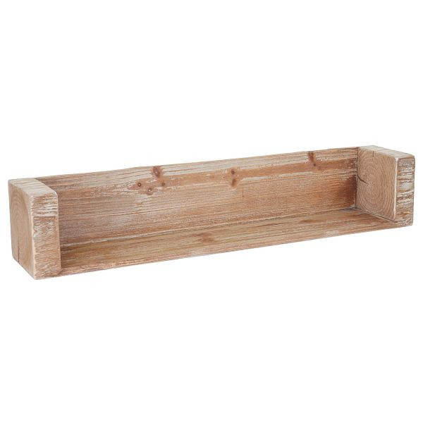 Étagère murale Mendler HWC-A15, étagère suspendue, bois de sapin massif rustique, 80cm, 56884