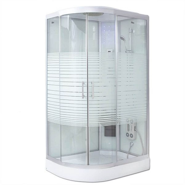 Douche à vapeur HOME DELUXE WHITE PEARL - 120 x 80 cm gauche, 1031