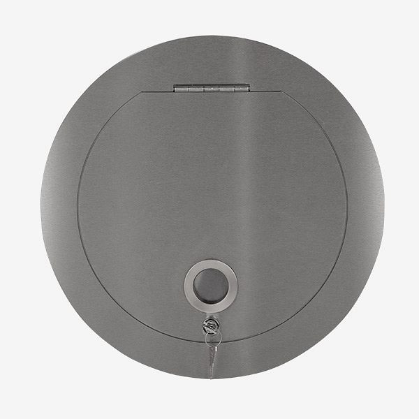 Porte d'entrée HKW SUPERIOR, acier inoxydable, 9025