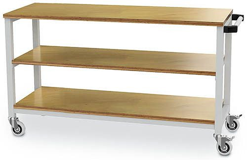 Table de travail mobile Bedrunka+Hirth, dimensions en mm (LxPxH) : 1500 x 540 x 880, 1 x étagère, 04.515.20