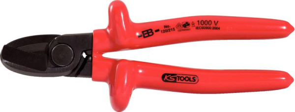 Coupe-câble à une main KS Tools 1000 V, 215 mm, 117.1259