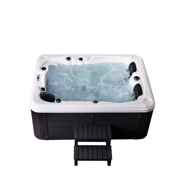 HOME DELUXE Bain à remous extérieur BEACH - Avec escalier et couverture thermique, 7811