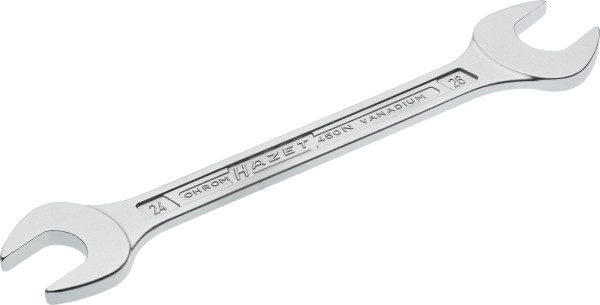 Clé à fourche double Hazet, profil hexagonal extérieur, 24 x 26 mm, 450N-24X26