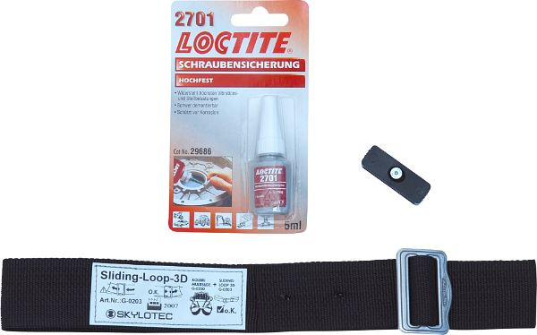 Skylotec Kit de remplacement pour sangle D coulissante sur sangles de colibris, KOLIBRI LOOP, G-0203