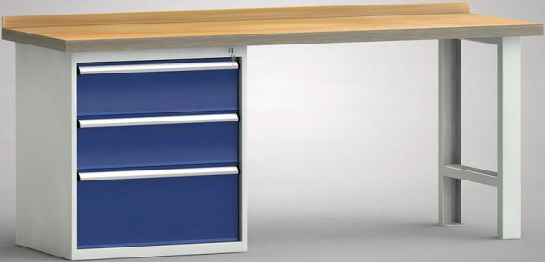 Etabli professionnel KLW - 2000 x 700 x 840 mm L x P x H, WS523N-2000M40-E7021