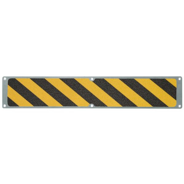 Pantalon de farine plaque antidérapante aluminium avec revêtement antidérapant m2, Easy Clean noir/jaune 114x635mm, APM3WF1
