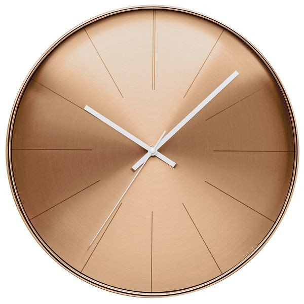 Horloge murale à quartz Technoline bronze, design aluminium, dimensions : Ø390 mm, WT 2410 bronze