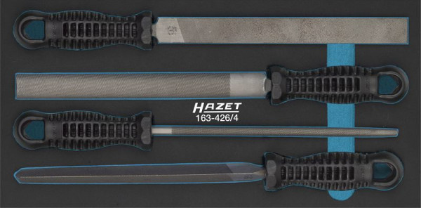 Jeu de limes Hazet, nombre d'outils : 4, 163-426/4