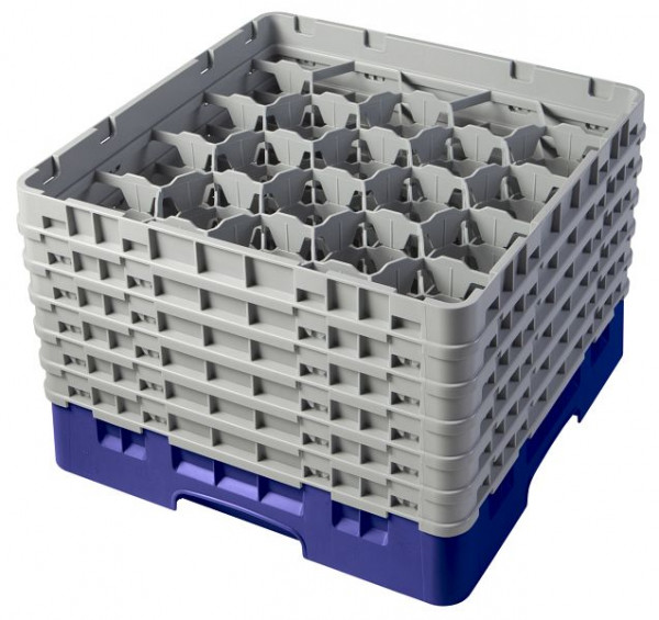 Panier de lavage Cambro 20 compartiments Camrack® 29,8 cm bleu marine, lot de 2, 20S1114186