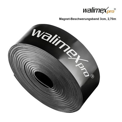 Ruban de poids magnétique Walimex pro 3cm, 2,7m, 22480