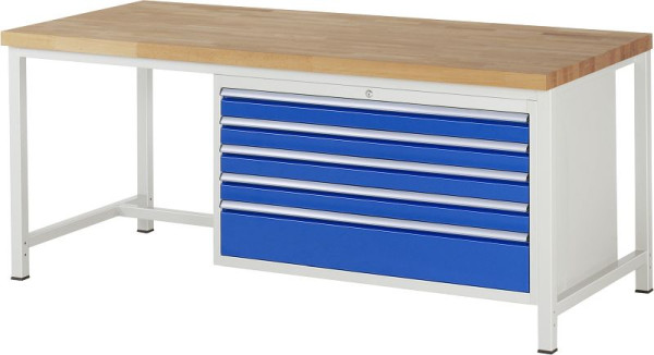 Etabli RAU série 8000 - modèle 8368, L2000 x P900 x H840-1040 mm, 13-8368A1-209B4H.11