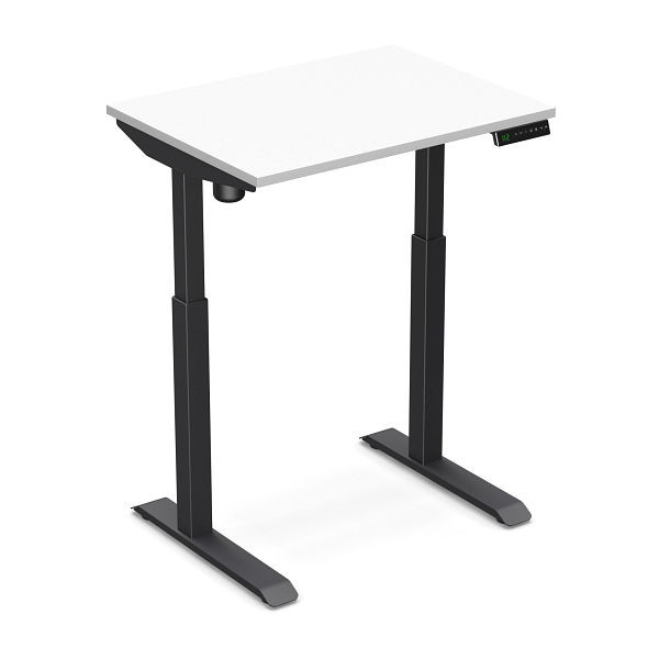 Bureau assis-debout Worktrainer StudyDesk (noir / blanc 80 x 60 cm), StD-xs-blk-white