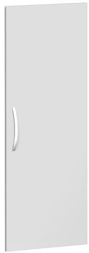 porte battante geramöbel pour largeur d'armoire 400 mm, utilisable à gauche ou à droite, avec amortisseur de porte, non verrouillable, 3 hauteurs de classeurs, gris clair, S-343700-L