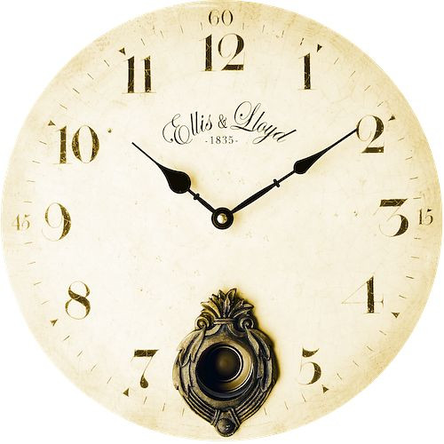 Horloge murale à quartz Technoline "Ellis & Lloyd", matériau MDF, dimensions: Ø 35 cm, WT 1020