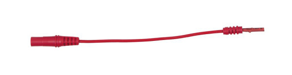 KS Tools Prise d'entrée 4,0 mm vers prise adaptateur de test 2,0 mm plate (rouge), 150.0961