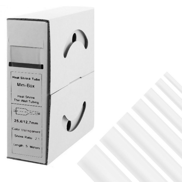 Gaine thermorétractable Offgridtec transparente 2,4 mm > 1,2 mm, 7-01-007720