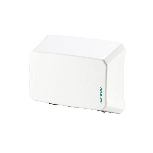 Sèche-mains Air Wolf, série B, H x L x P : 216 x 275 x 100 mm, acier inoxydable blanc, 10-030