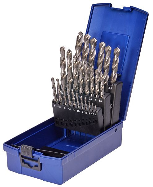 Jeu de forets hélicoïdaux SW-Stahl, HSS-G, 1-13 mm, 25 pièces, 81325L