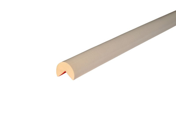 Protection d'angle Knuffi, profil d'avertissement et de protection type A+, blanc, 1 mètre, PA-11310
