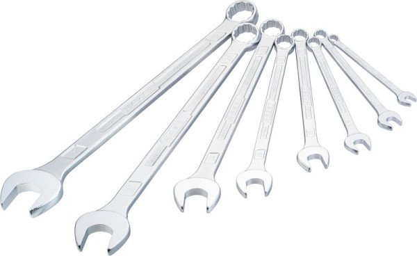 Clés mixtes Hazet, extra longues, design fin, profil de traction externe double hexagonal, 10 - 32, nombre d'outils : 8, 600LG/8