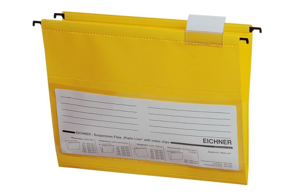 Sac suspendu Eichner Platin Line en PVC, jaune, UE : 10 pièces, 9039-10024