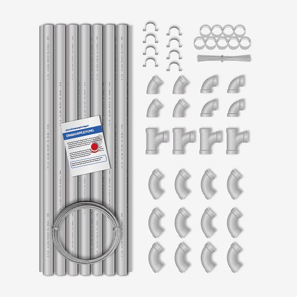 Kit d'installation HKW pour 4 prises d'aspiration, 30170